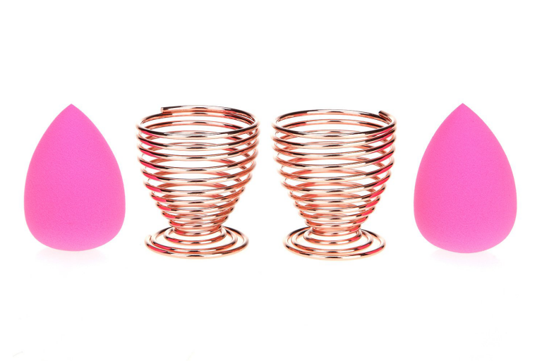 Rose Gold Beauty Sponge Blender Holder