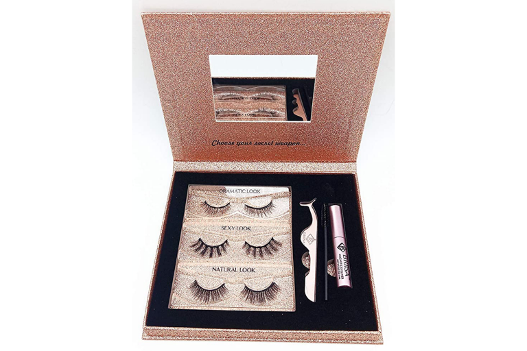 Rose Gold Magnetic Eyelashes with Eyeliner