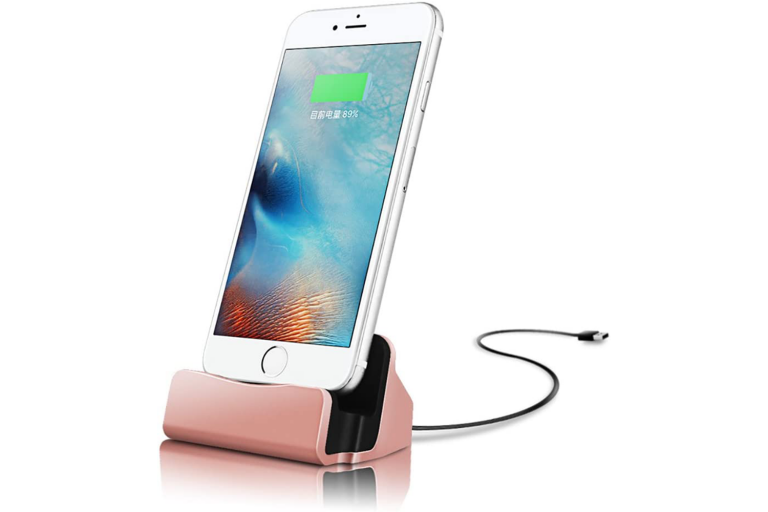Rose Gold iPhone Dock Charging Stand Dock Station