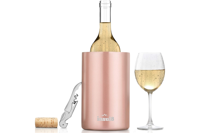 Rose Gold Stainless Steel Wine and Champagne Bottle Chiller